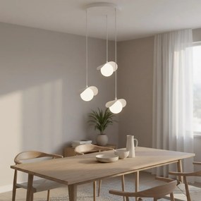 Emibig modern függeszték ritual fehér emi1584/3prem