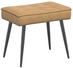 barna bársony pihenőfotel lábtartóval