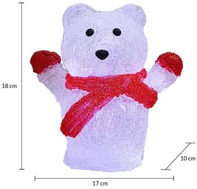 monzana® Karácsonyi jegesmedve LED világítással