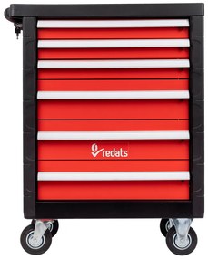 Professzionális műhely kocsi / szekrény szerszámokkal 196db REDATS - 7 fiók Red/Black