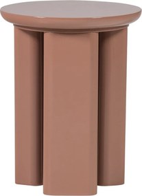 Fényes kerek tárolóasztal ø 40 cm Orivo – WOOOD