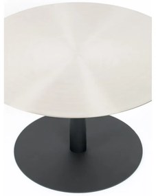 Fekete-aranyszínű fém kerek dohányzóasztal ø 60 cm Snow – Zuiver