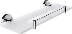 Nimco Unix fürdőszobai polc korláttal, króm, 40 cm Un X440-X-26_