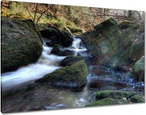 Vászonkép 100x70 Látvány Hegyi folyó