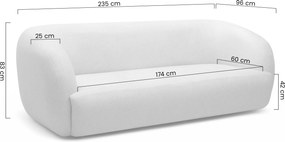 Dalin III kanapé - bézs Ado 1601 Halva dzsörzsé