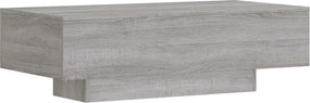 vidaXL szürke sonoma szerelt fa dohányzóasztal 100x49,5x31 cm