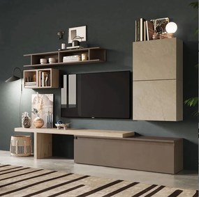 Infinity 2.0 6 db-os szett bézs / szürkésbarna / Cadiz tölgy