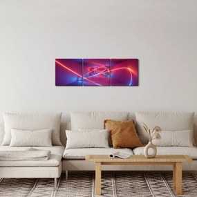 A modern absztrakció képe (órával) (90x30 cm)
