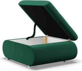 Tokio puff, bársony, zöld