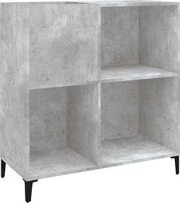 vidaXL betonszürke szerelt fa hanglemezszekrény 84,5 x 38 x 89 cm