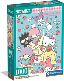 Hello Kitty Pancake 1000 db-os Compact puzzle Clementoni