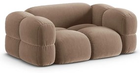 Barna bársony kanapé 180 cm Loretto – Cosmopolitan Design