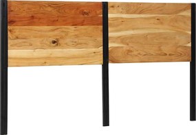 vidaXL tömör fa akác és vas fejtámla 180 cm
