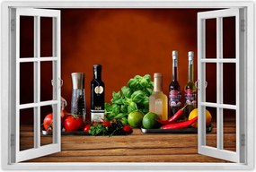 Poszterek 60x40 Zöldségek Gyümölcsök Fűszerek