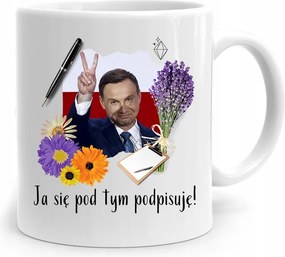 Andrzej Duda Pis Elnök Bögre Aláírja A fényképes nyomatot