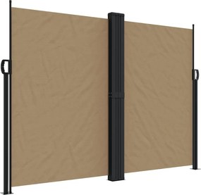 vidaXL tópszínű behúzható oldalsó napellenző 180 x 1200 cm