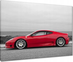 Vászonkép 80x60 Piros Ferrarik a tengerparton