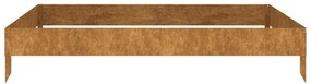 corten acél kerti magaságyás 100 x 100 x 18,5 cm