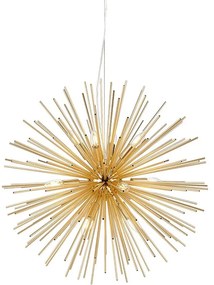 Aranyszínű függőlámpa fém búrával 72x72 cm Soleil - Markslöjd