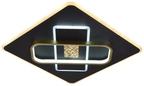 LED Dimmelhető mennyezeti lámpa LED/90W/230V fekete + távirányítás