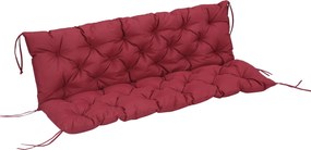 Outsunny 3 Személyes Pad Párna 150 x 98 x 8 cm, Ülőpárna Rögzítőpánttal, Hátpárna Belső/Kültéri Használatra, Padokhoz, Kerti Padokhoz, Kerti Bútorokho