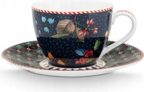 Eszpresszó csésze Berry Blues Blue PiP Studio, 80 ml