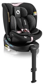 Lionelo NAVY i-Size 40-150 cm autósülés alapozattal, fekete/rózsaszín