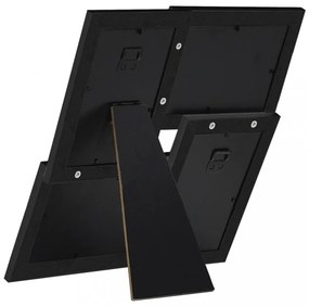 fekete MDF fényképkeretszett 4 db 10 x 15 cm-es képhez