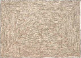 vidaXL Területszőnyegek Természetes és Fehér 160 x 230 cm Juta