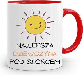 Piros Bögre Lányoknak Legjobb Lány nyomtatott fényképpel