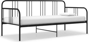 vidaXL fekete fém kanapéágy-keret 90 x 200 cm