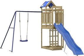 vidaXL impregnált fenyőfa kültéri játszószett