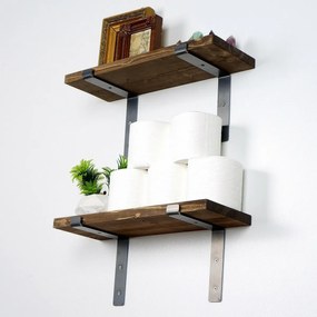 Lam005 Black and Walnut polka