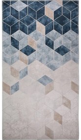Sötétkék-krémszínű mosható szőnyeg 230x160 cm - Vitaus