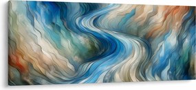 Kép - Absztrakt áramlat (120x50 cm)