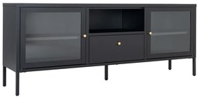 Fekete fém TV-állvány 150x60x35 cm Dalby – House Nordic
