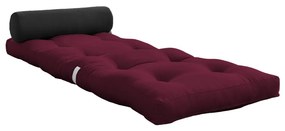 Borvörös futon matrac 70x200 cm Wrap Bordeaux/Dark Grey – Karup Design