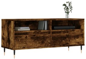 füstös tölgy színű szerelt fa TV-szekrény 100x34,5x44,5 cm