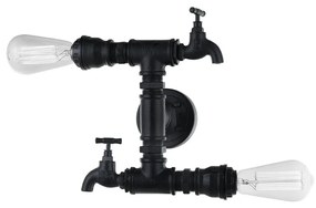 Italux CRILLO MBM-2568_2 BK Fali lámpa 2x40W/E14 IP20