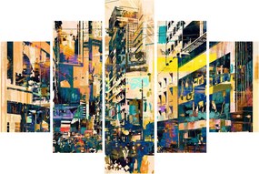 Kép - Festett absztrakció (150x105 cm)