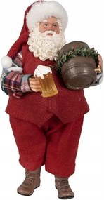 Karácsonyi dekoráció Mikulás medve