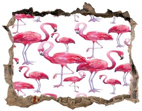 Fali matrica lyuk a falban Flamingók nd-k-116196746