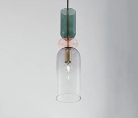 NOVA LUCE 9009236 MURANO Egyágú Függesztett Lámpa Üveg E14 IP20