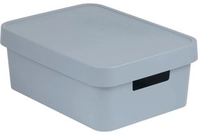Curver Tárolódoboz INFINITY 11l fedéllel szürke