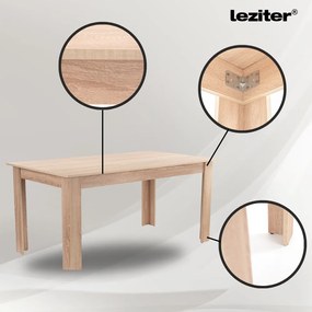 Leon 6+1 étkező garnitúra sonoma tölgy-szürke