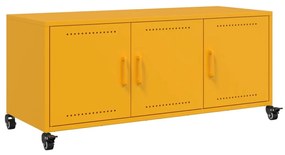 mustársárga acél TV-szekrény 100,5 x 39 x 43,5 cm
