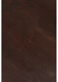 Mangófa kerek tárolóasztal ø 30 cm Izzy – White Label