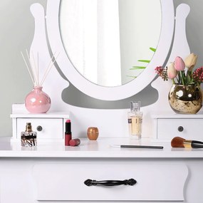 Dekoratív asztal székkel LINET NEW, fehér