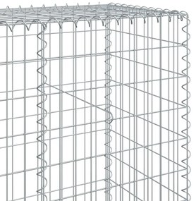 horganyzott vas gabion kosár fedéllel 1200 x 50 x 200 cm