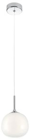 Redo 01-2081 - KIWI kábeles függőlámpa 1xG9/40W/230V, átmérő 12 cm, fényes króm/fehér